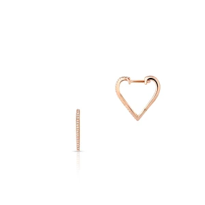 W.KRUK - Kolczyki różowe złoto z diamentami