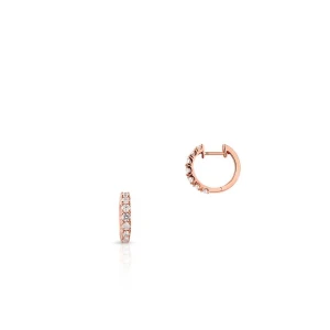 W.KRUK - Kolczyki różowe złoto z diamentami