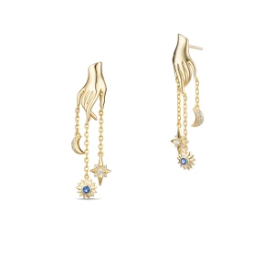 W.KRUK Kolczyki srebrne Alchemia