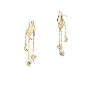 W.KRUK Kolczyki srebrne Alchemia