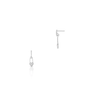 W.KRUK Kolczyki srebrne asymetryczne