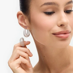 W.KRUK Kolczyki srebrne ażurowe