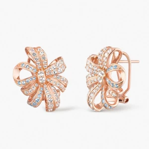 W.KRUK - Kolczyki srebrne Balerina