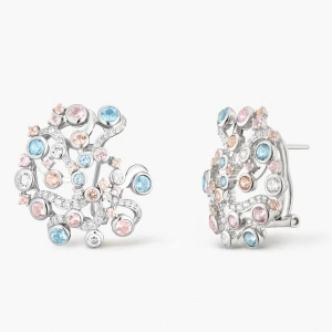 W.KRUK Kolczyki srebrne Balerina