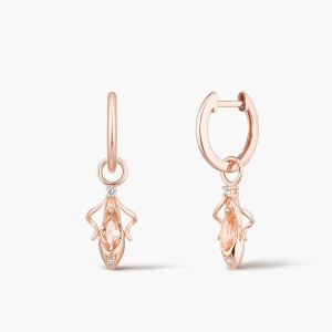 W.KRUK Kolczyki srebrne Balerina