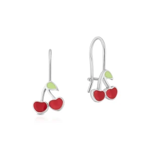 W.KRUK - Kolczyki srebrne cherry