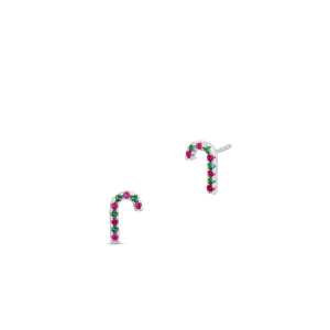 W.KRUK - Kolczyki srebrne cukrowa laska