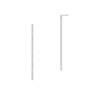 W.KRUK Kolczyki srebrne długie