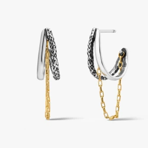 W.KRUK - Kolczyki srebrne Freedom Forever