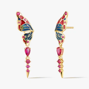 W.KRUK Kolczyki srebrne Imaginarium