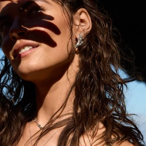 W.KRUK Kolczyki srebrne KOI