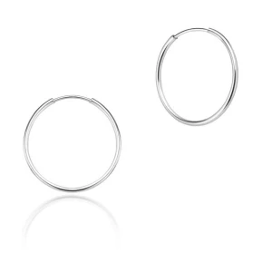 W.KRUK - Kolczyki srebrne koła