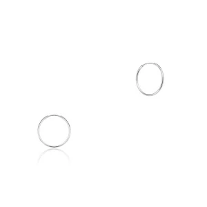 W.KRUK Kolczyki srebrne koła