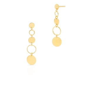 W.KRUK Kolczyki srebrne koła