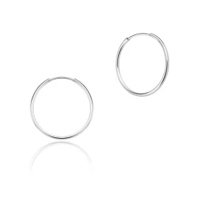 W.KRUK Kolczyki srebrne koła