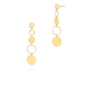 W.KRUK Kolczyki srebrne koła