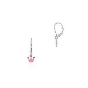 W.KRUK Kolczyki srebrne korony W.KRUK