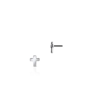 W.KRUK Kolczyki srebrne krzyżyki