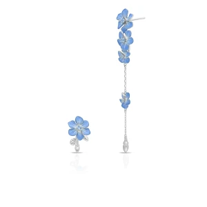 W.KRUK Kolczyki srebrne Kwiaty Nocy