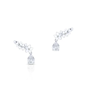 W.KRUK - Kolczyki srebrne Kwiaty Nocy Biały Bez
