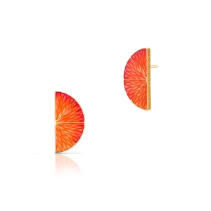 W.KRUK - Kolczyki srebrne Kwiaty Nocy Cytrusy