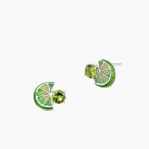 W.KRUK - Kolczyki srebrne Kwiaty Nocy Limonki