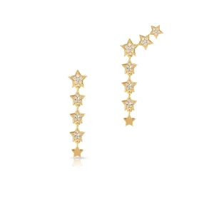 W.KRUK - Kolczyki srebrne Little Star