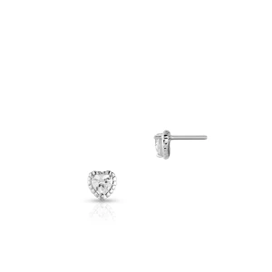 W.KRUK Kolczyki srebrne lśniące serca