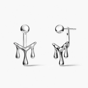 W.KRUK - Kolczyki srebrne Modern