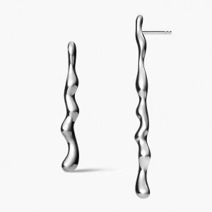 W.KRUK - Kolczyki srebrne Modern