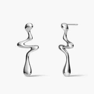 W.KRUK Kolczyki srebrne Modern