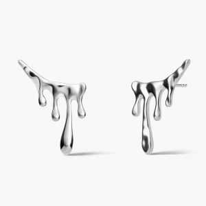 W.KRUK Kolczyki srebrne Modern
