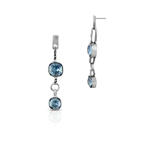 W.KRUK Kolczyki srebrne Motyle