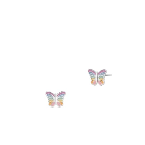 W.KRUK Kolczyki srebrne motylki