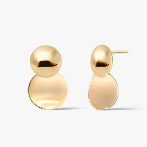 W.KRUK - Kolczyki srebrne pozłacane