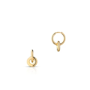 W.KRUK - Kolczyki srebrne pozłacane