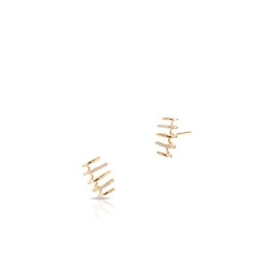 W.KRUK - Kolczyki srebrne pozłacane