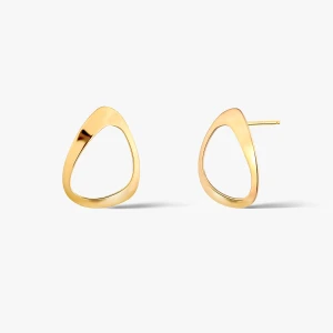 W.KRUK Kolczyki srebrne pozłacane