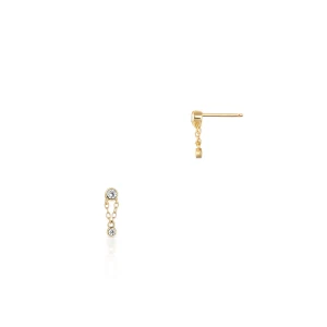 W.KRUK - Kolczyki srebrne pozłacane