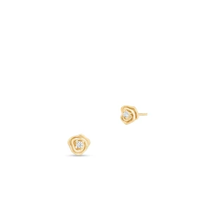 W.KRUK Kolczyki srebrne pozłacane