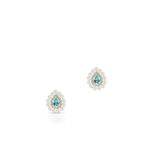 W.KRUK Kolczyki srebrne pozłacane