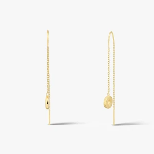 W.KRUK Kolczyki srebrne pozłacane