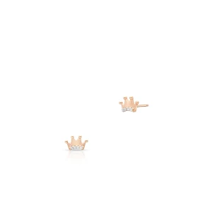 W.KRUK Kolczyki srebrne z cyrkoniami korony