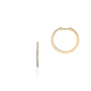 W.KRUK Kolczyki srebrne pozłacane z cyrkoniami