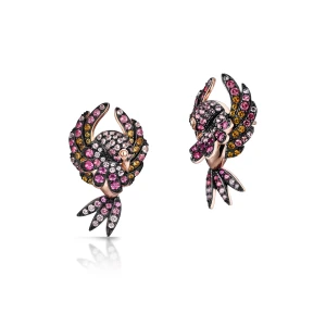 W.KRUK Kolczyki srebrne Preludium Paradise Birds