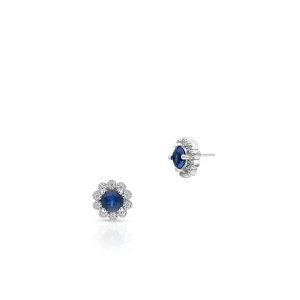 W.KRUK Kolczyki srebrne z cyrkoniami