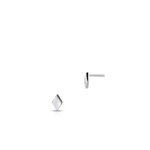 W.KRUK Kolczyki srebrne romby