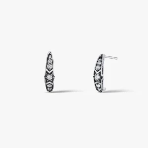 W.KRUK Kolczyki srebrne Royal Star