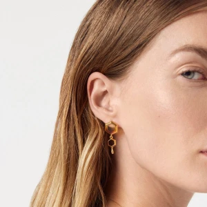 W.KRUK Kolczyki srebrne z bursztynem Miodowa