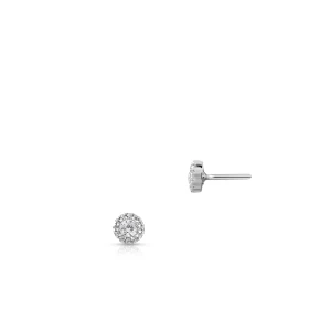 W.KRUK Kolczyki srebrne z cyrkonią W.KRUK